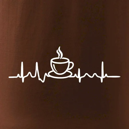 EKG hrnček kávy