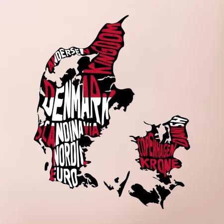 Mapy - názvy miest - Dánsko