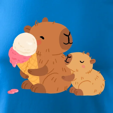 Kapybara so zmrzlinou