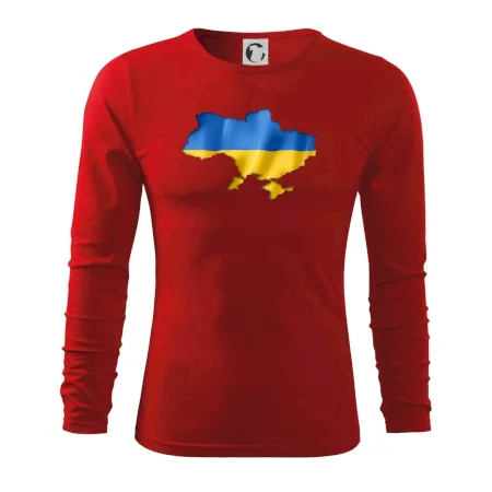 Ukrajina vlajka mapa