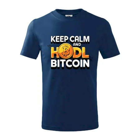 3D nápis Keep Calm and HODL Bitcoin