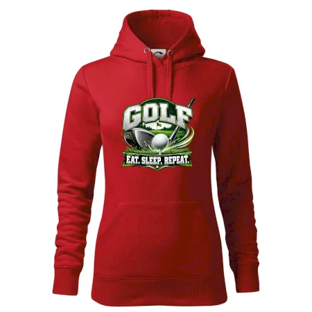 Golfová palica s loptičkou eat sleep repeat