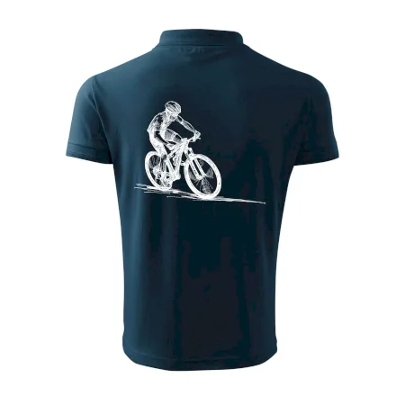 MTB kreslený cyklista