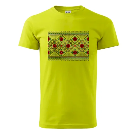 Ukrajinský vzor - Červeno Zelený