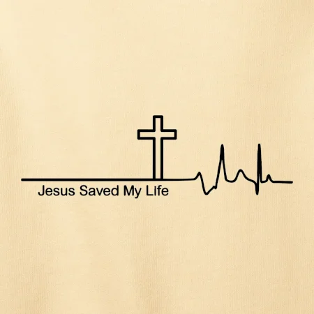 Jesus Saved My Life kríž ekg