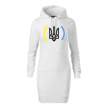 Ukrajina trojzubec s farbami