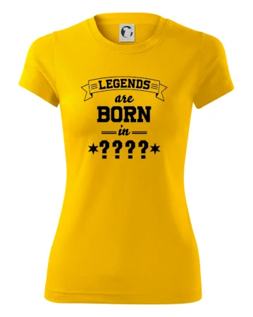 Legends are born in vlastný ročník