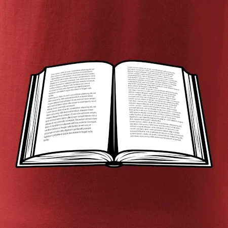 Kniha čiernobiela otvorená s textom