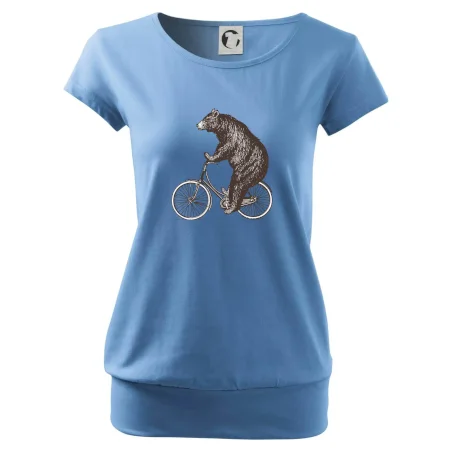 Medveď na bicykli