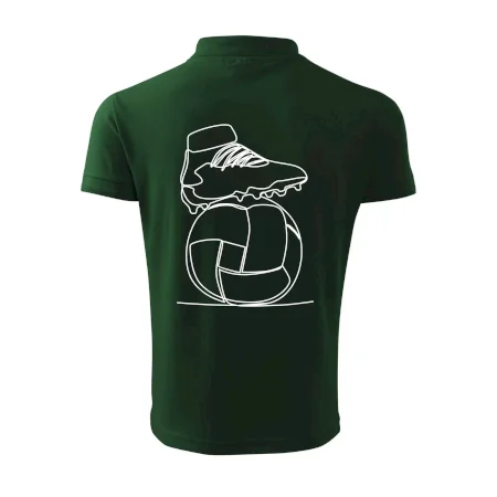 Futbalová lopta kopačka jedným ťahom