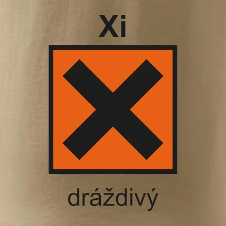 Xi Dráždivý - Výstražná tabuľka na tričku
