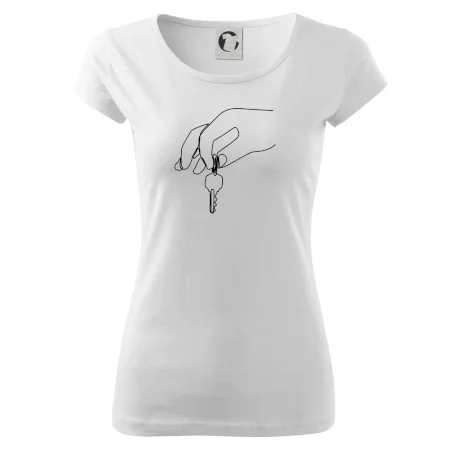 Kľúče a ruka jedným ťahom