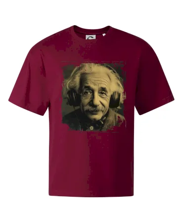 Albert Einstein so slúchadlami