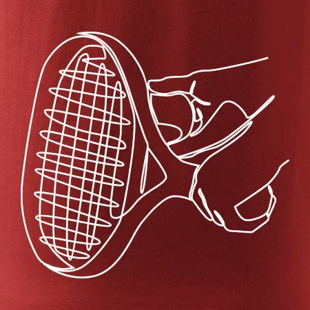 Tenisová raketa jedným ťahom