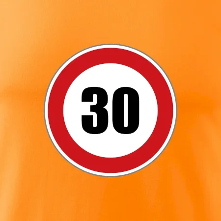 Dopravná značka - obmedzenie rýchlosti 30
