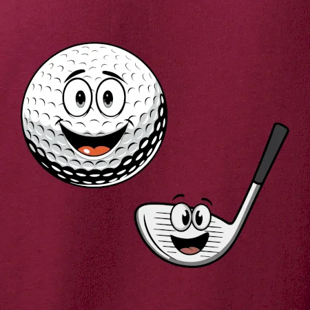 Parové tričko - Golfová palica a loptička