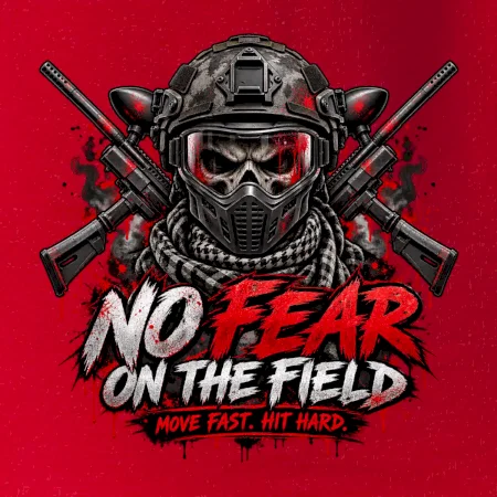 Lebka bojovníka – No Fear paintball