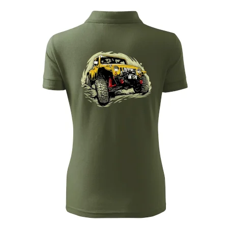 Žltý offroad s navijakom
