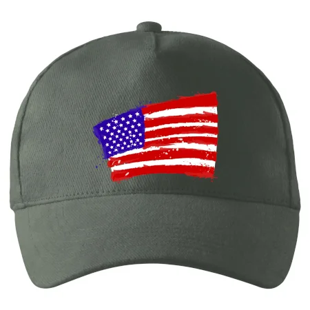 Americká vlajka ohnutá