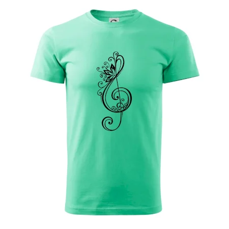 Husľový kľúč kvety