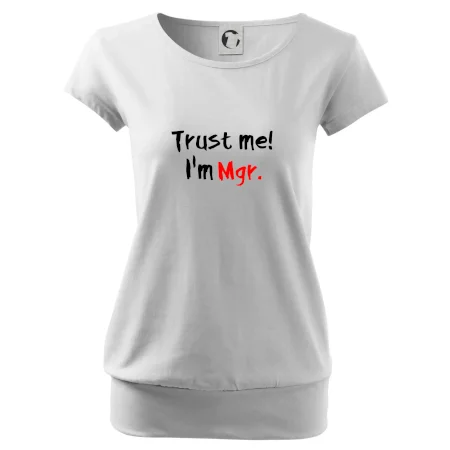 Trust me I´m  Mgr. / Ver mi som Magister.
