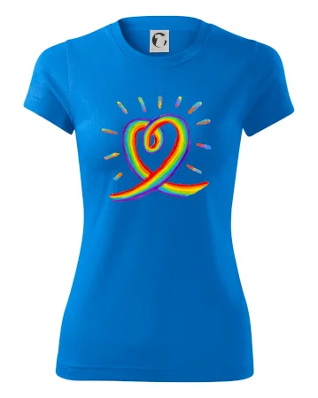 Srdce pride dúha kreslená
