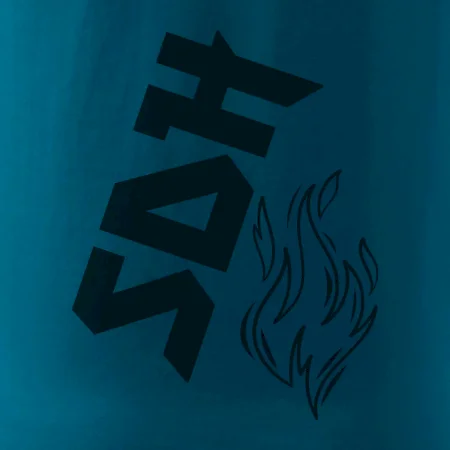 SDH nápis a plamen