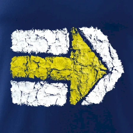 Párová turistická značka žlutá