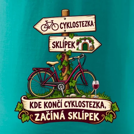 Kde končí cyklostezka, začíná sklípek