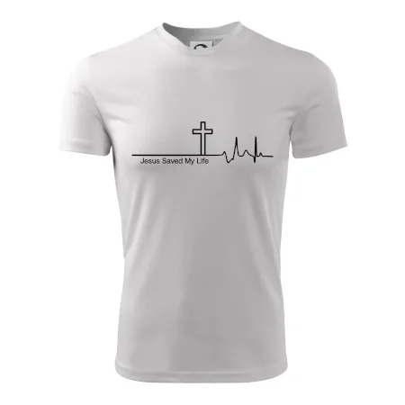 Jesus Saved My Life kríž ekg