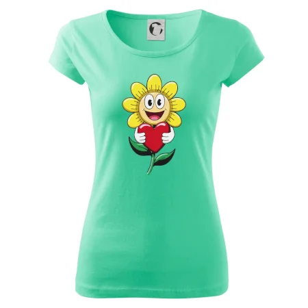 Parové tričko - Včela a kvetina