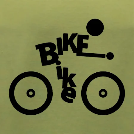 Bike nápis postava