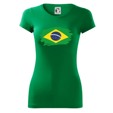 Brazília vlajka štetkou