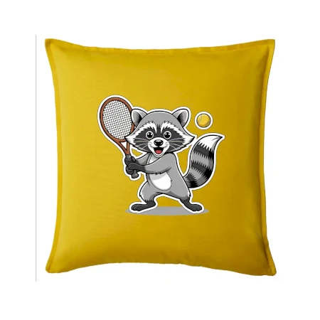 Mýval hrá tenis kreslený