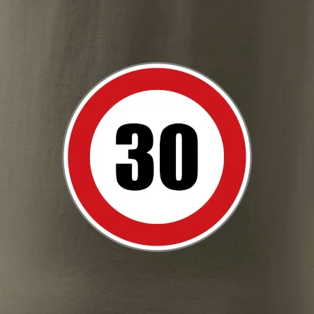 Dopravná značka - obmedzenie rýchlosti 30
