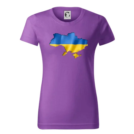 Ukrajina vlajka mapa