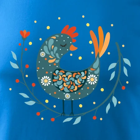 Folklór - sliepky s margarétkami