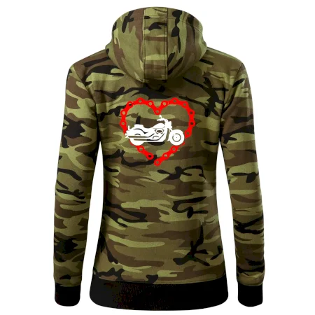 Moto srdce reťaz - chopper