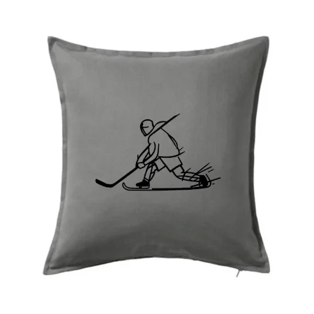 Kreslený hokejista tučnou fixkou