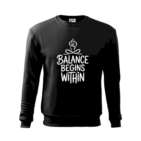 Balance begins within nápis