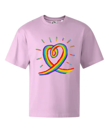 Srdce pride dúha kreslená