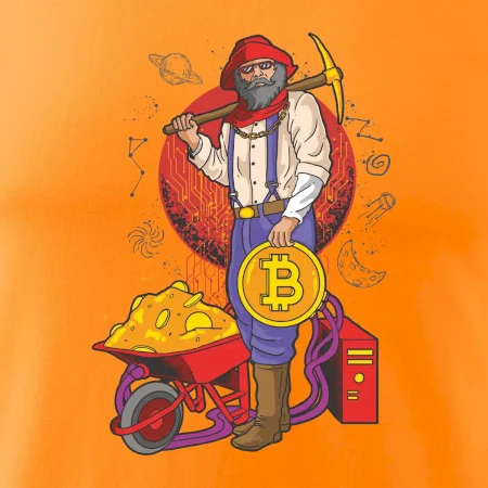 Baník ťaží Bitcoiny