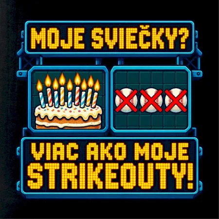 Moje sviečky viac ako moje strikeouty