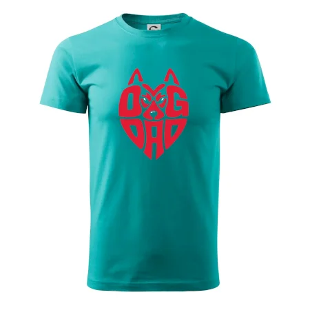 Dog dad nápis v hlavě