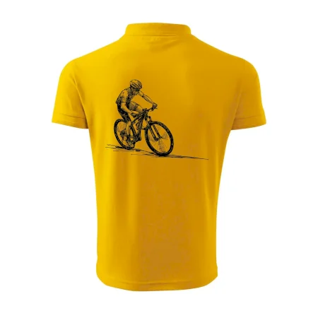MTB kreslený cyklista