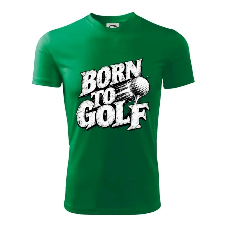 Born to golf černobílý drsný potisk