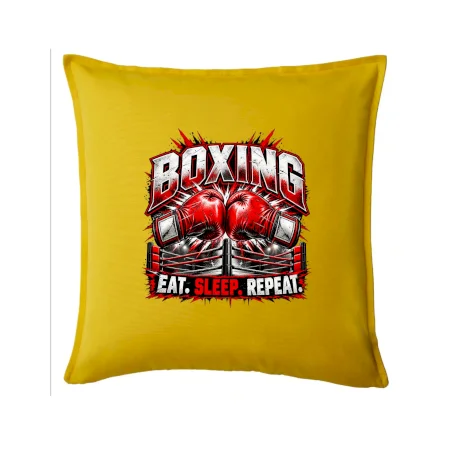 Boxerské rukavice v ringu eat sleep repeat