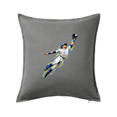 Baseballový polař chytá míček ve výskoku