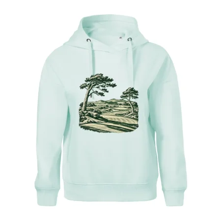 Golfové hřiště v retro rytině