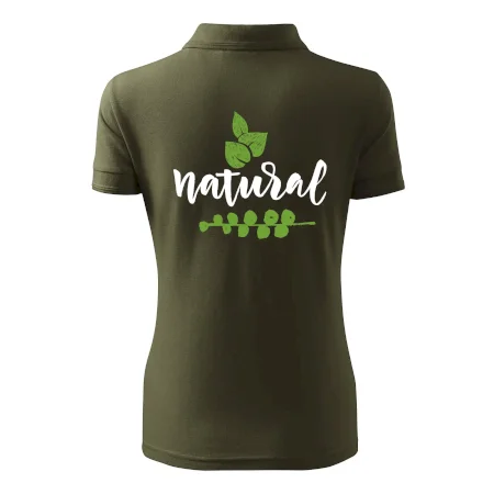 Natural - nápis v listoch